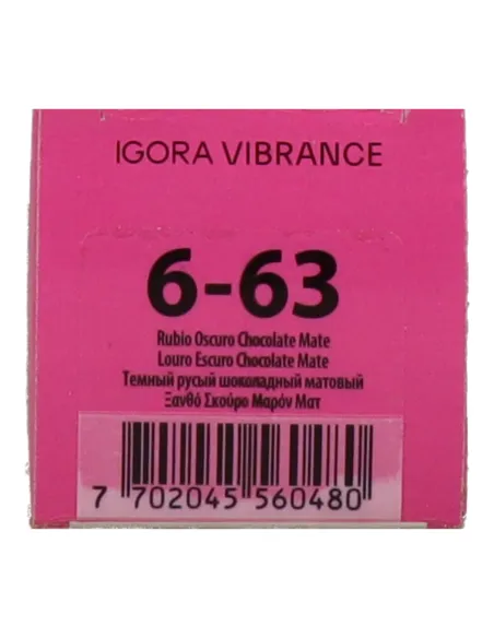 Schwarzkopf Igora Vibrance 6-63 - Rubio Oscuro Chocolate Mate 60 ml